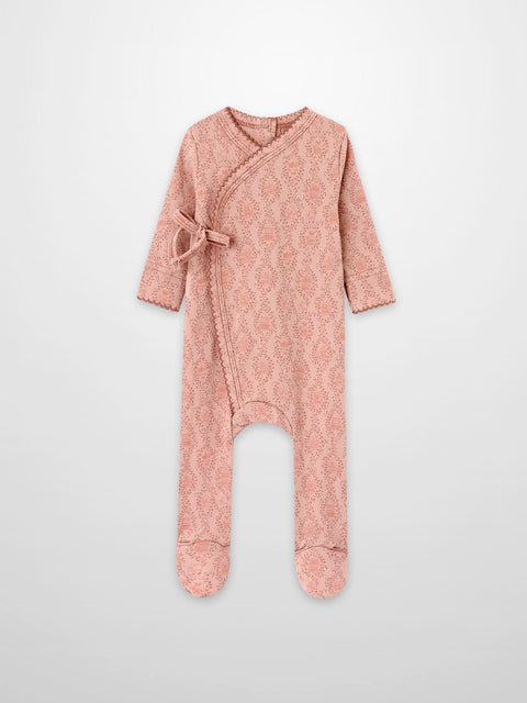 Adee Girls Charm Footie+Bonnet 1133G - Pink