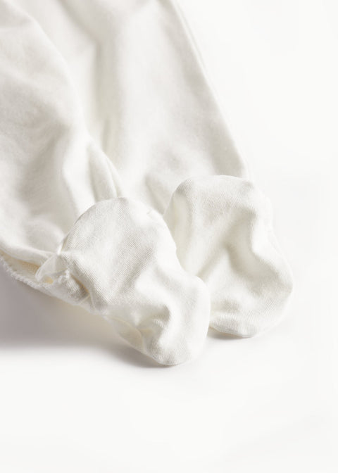 Marmar Basic Footie 100-110 - Gentle White detail 2