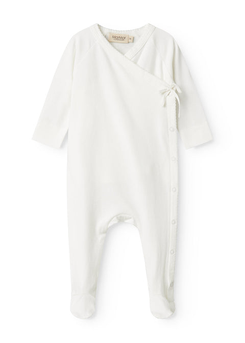 Marmar Basic Footie+Hat 100-106 - Gentle White