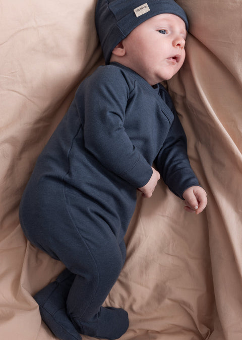 Marmar Basic Footie+Hat 100-106 - Blue lifestyle
