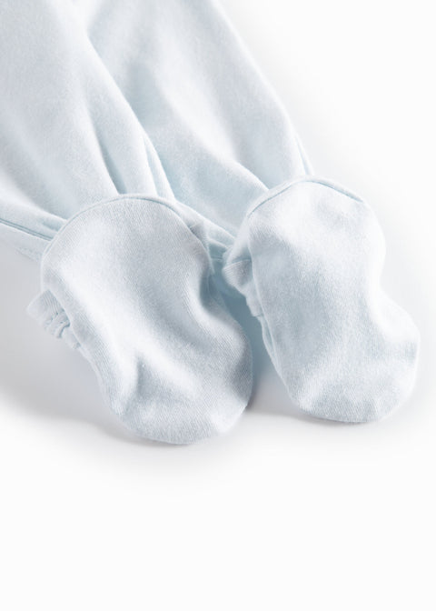 Marmar Basic Footie+Hat 100-106 - Light Blue