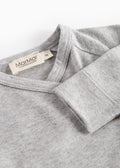 Marmar Basic Footie 100-106 - Light Grey Mel detail