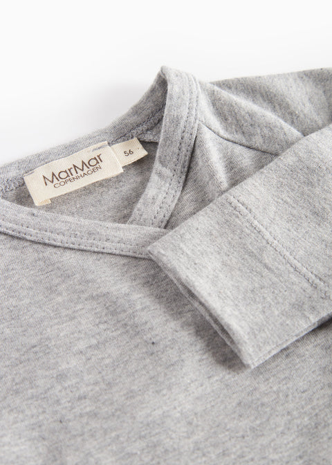 Marmar Basic Footie+Hat 100-106 - Light Grey Mel detail