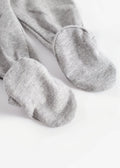Marmar Basic Footie 100-106 - Light Grey Mel detail 2