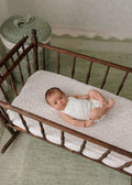 Aurora Floral Leaf Footie + Bonnet - Ivory Girl