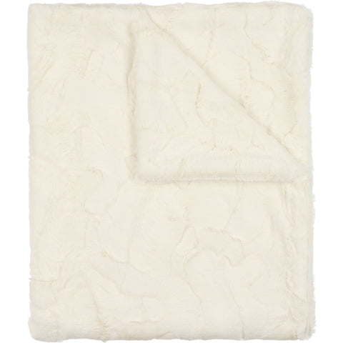 Peluche Lux Fur Blanket - Natural Double Sided