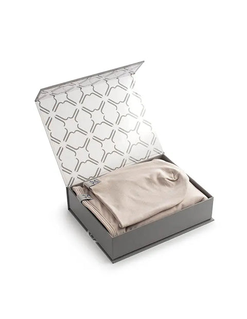 Jacqueline and Jac Blanket & Beanie Set - Sand