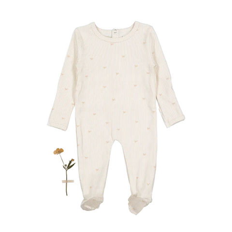 Lovely Littles Pink Bow Footie + Beanie