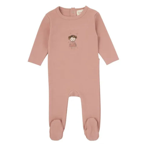 Bondoux Doll Footie 317 - Pink Girl