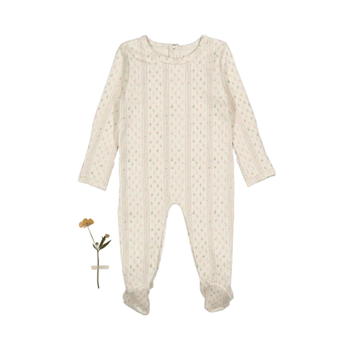 Lovely Littles Lux Pink Pointelle Footie