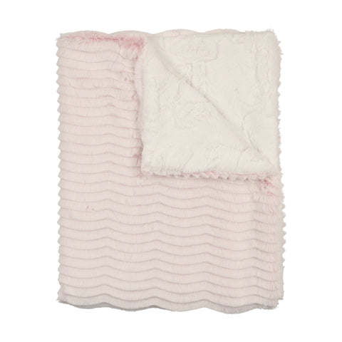 Peluche Lux Fur Blanket - Mauve Wave & Natural