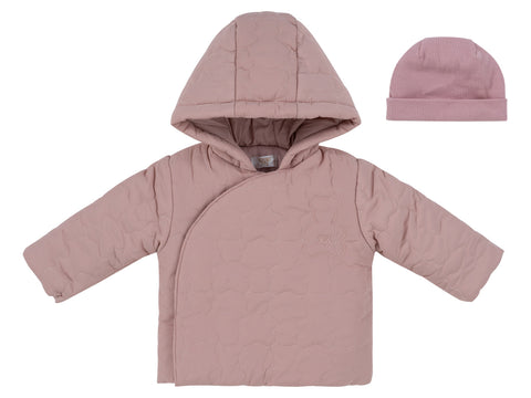 Kipp Baby Petit Ours Padded Jacket & Hat - Pink