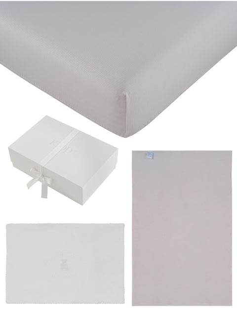 Kipp Baby Petit Ours 4PC Mini Crib Set - Pink