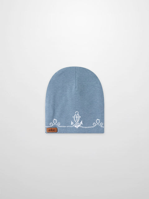 Adee Anchor Footie+Hat 1046 - Blue
