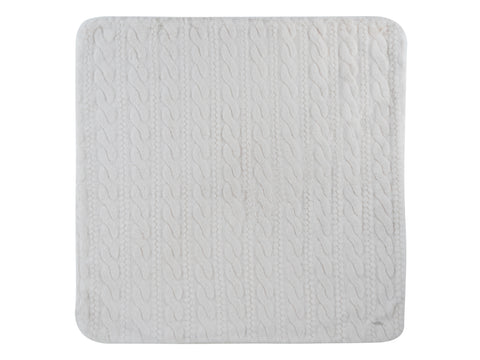Kipp Baby Atelier Cable Fur Blanket - White