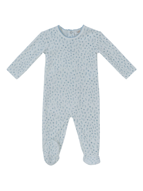 Kipp Baby Whispering Blooms Footie - Dark Blue
