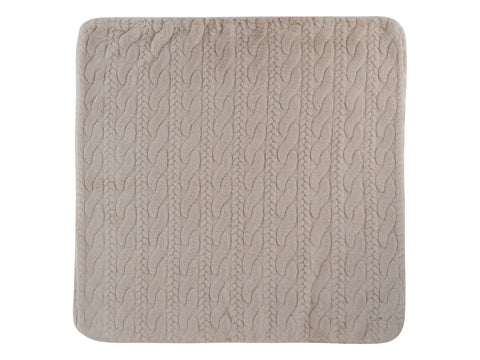 Kipp Baby Atelier Cable Fur Blanket - Taupe