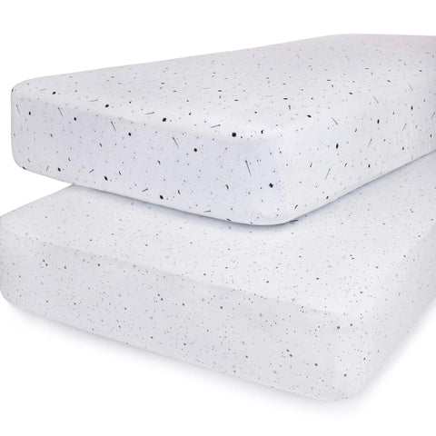 Ely's & Co. 2pk Pack n Play Sheets - White Celestial