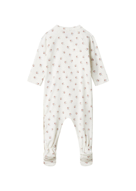 Marmar Printed Footie 254-109-19 - Little Sakura Flowers detail