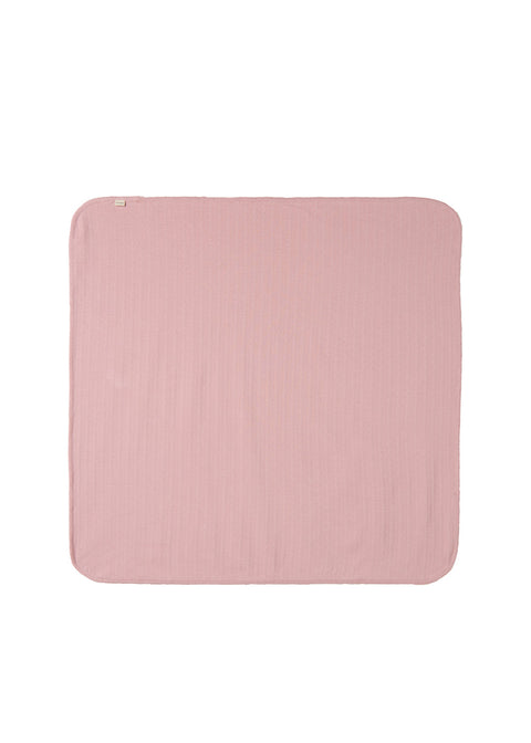 Marmar Pointelle Detail Blanket - Soft Berry lifestyle