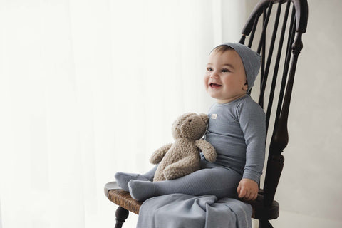 Lilette Striped Bebe Footie - Off Navy