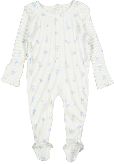 Lovely Littles Meadow Blue Footie