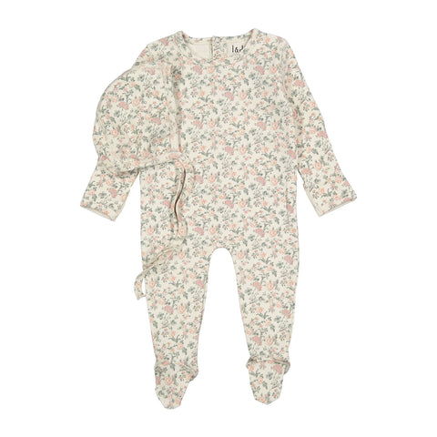 Ladida Garden Footie+Bonnet LBS2676 - Pink
