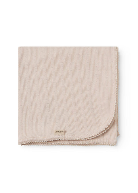 Marmar Linear Stripe Detail Blanket - Cotton Candy