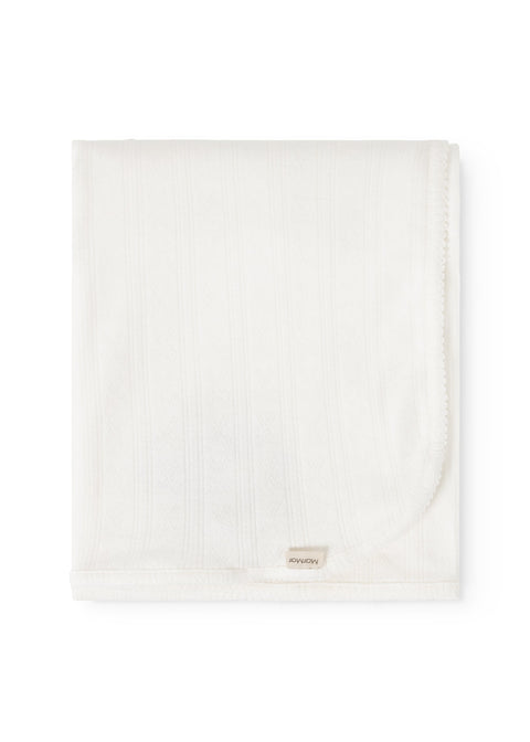 Marmar Pointelle Bris Outfit & Blanket Set 264-182 - Gentle White