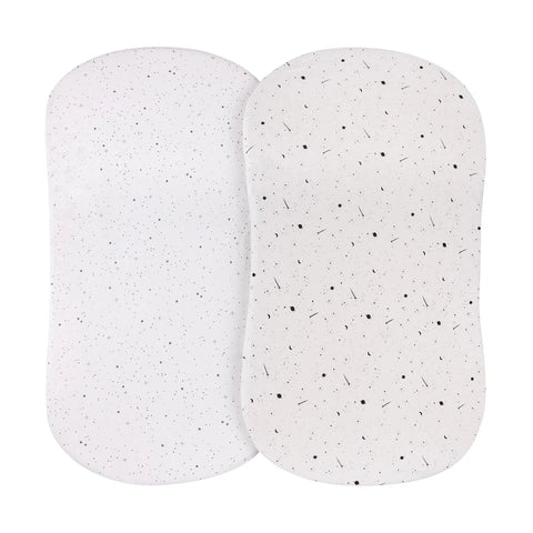 Ely's & Co. 2pk Bassinet Sheets - White Celestial