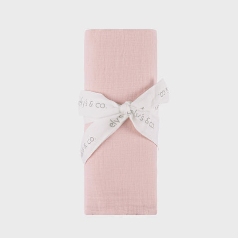 Ely's & Co. Muslin Swaddle - Girls Baby Pink