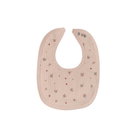 Ely's & Co Printed Floral Star Bib - Pink Floral