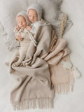 Peluche Lambswool Blanket - Taupe