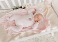 Daisy Gift Box Doll Footie + Bonnet - Soft Pink