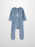 Adee Anchor Footie+Hat 1046 - Blue