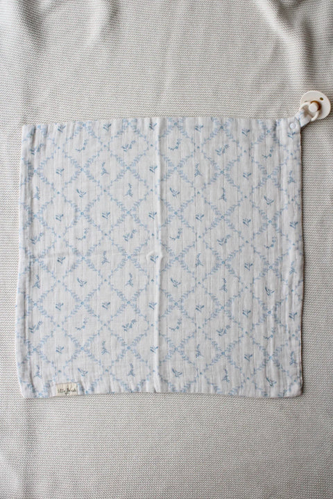 Little Threads Lovey - Blue Lattice