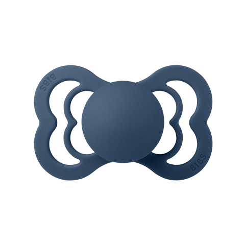 Bibs Supreme Silicone Pacifier - Steel Blue