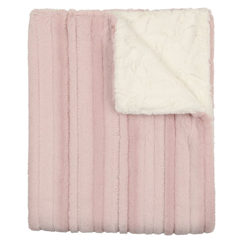 Peluche Lux Fur Blanket - Mauve Panel