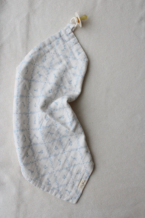 Little Threads Lovey - Blue Lattice