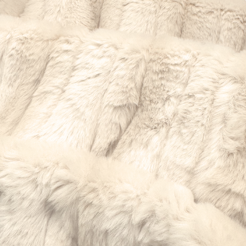 Kidu Fur Blanket - Wave Oat
