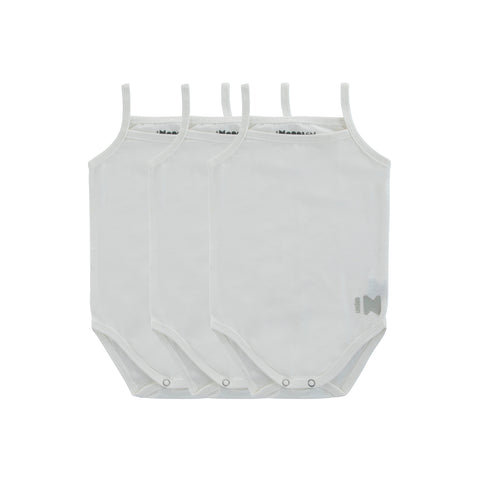 Noggi Boys White Bamboo Undershirts 3pk