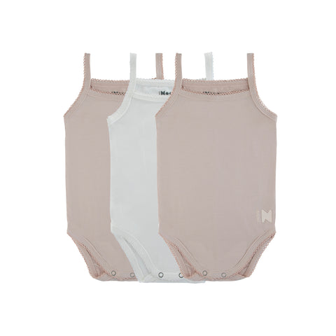 Noggi Girls Colored Bamboo Undershirts 3pk