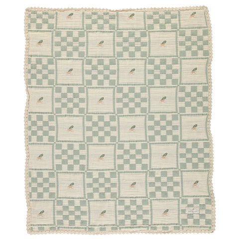 Bebe Organic Green Acorn Blanket