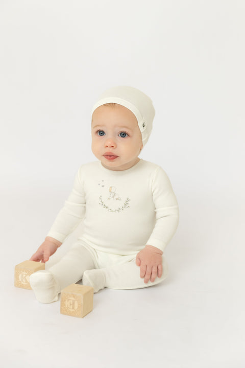 Bee and Dee Baby Image Footie - lifestyle