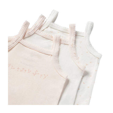 Lil Legs Undershirts  Girls Colored  3 Pack