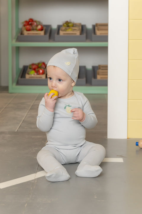 Bee and Dee Bead Applique Footie - lifestyle