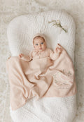 Peluche Knit Jumpsuit + Cropped Cardigan + Bonnet Set - Rose