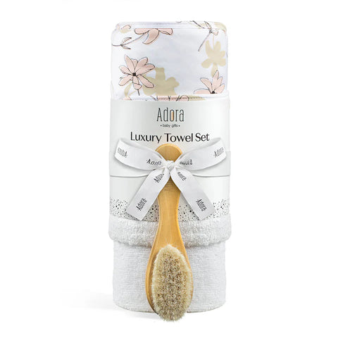 Adora Brush & Towel Gift Set - Girls