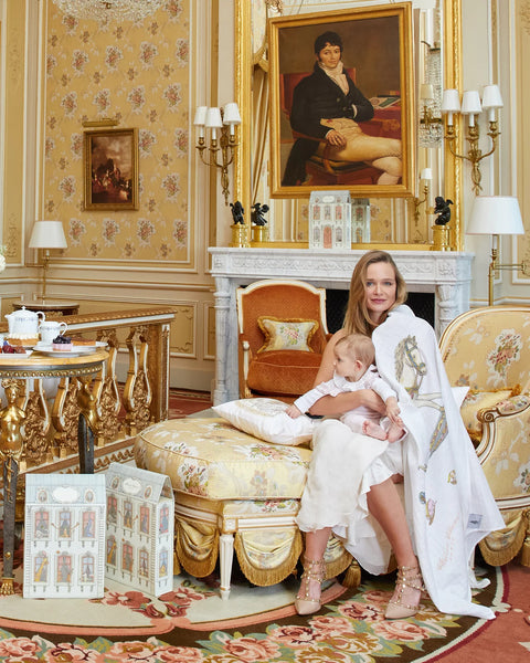 Atelier Choux Carre Swaddle - Rocking Horse