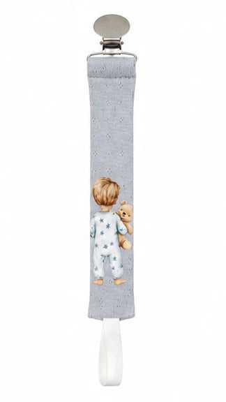 Daisy Gift Box Boy Pacifier Clip